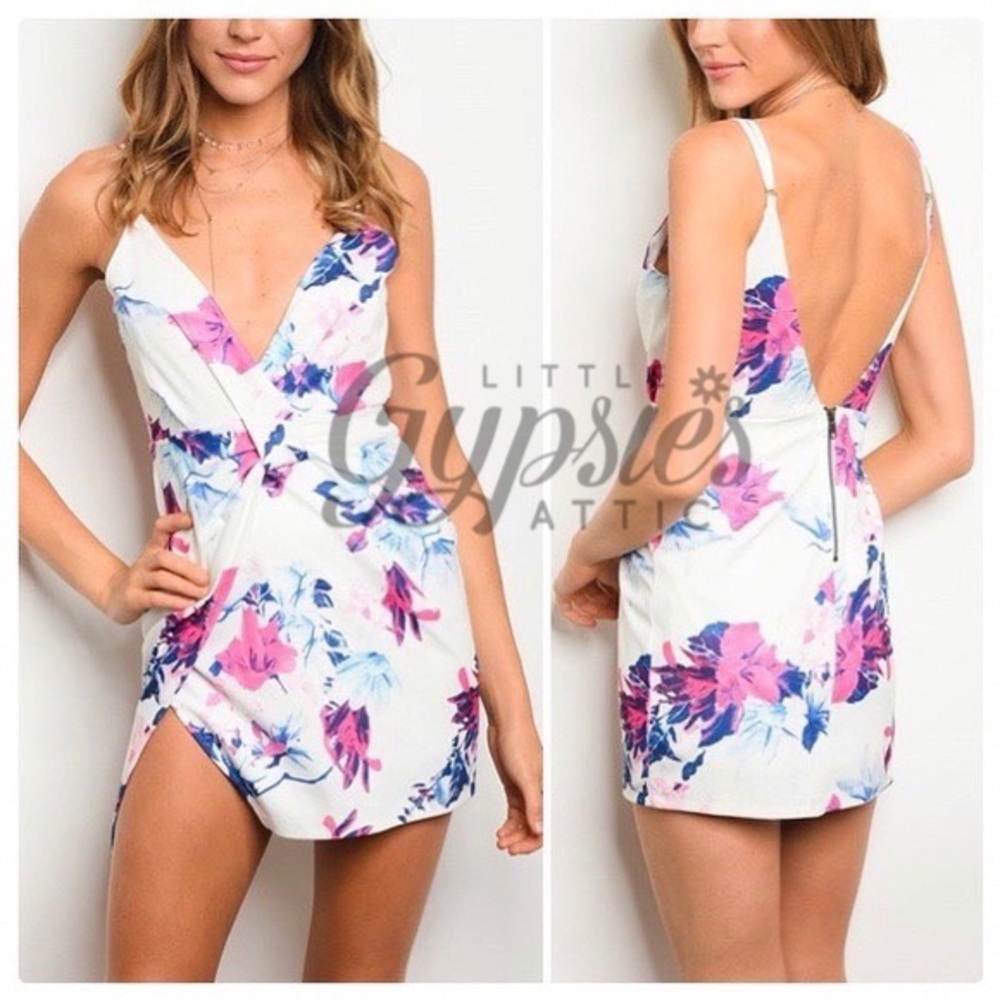 Jennifer Ultra Mini Water Color Dress - Picture 3 of 11